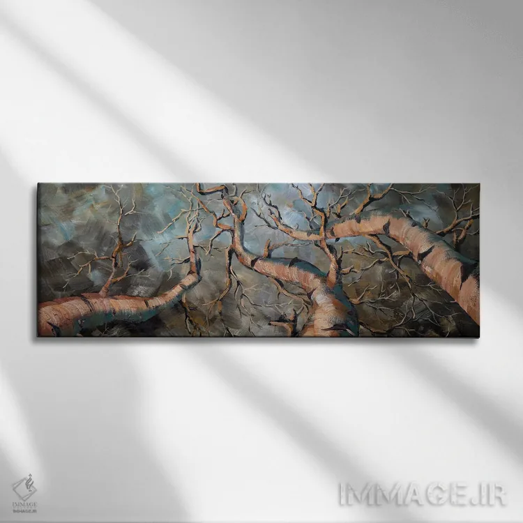تابلو دکوراتیو جنگل توس III اثر ویلسون لاو - نمای روبهرو روی دیوار