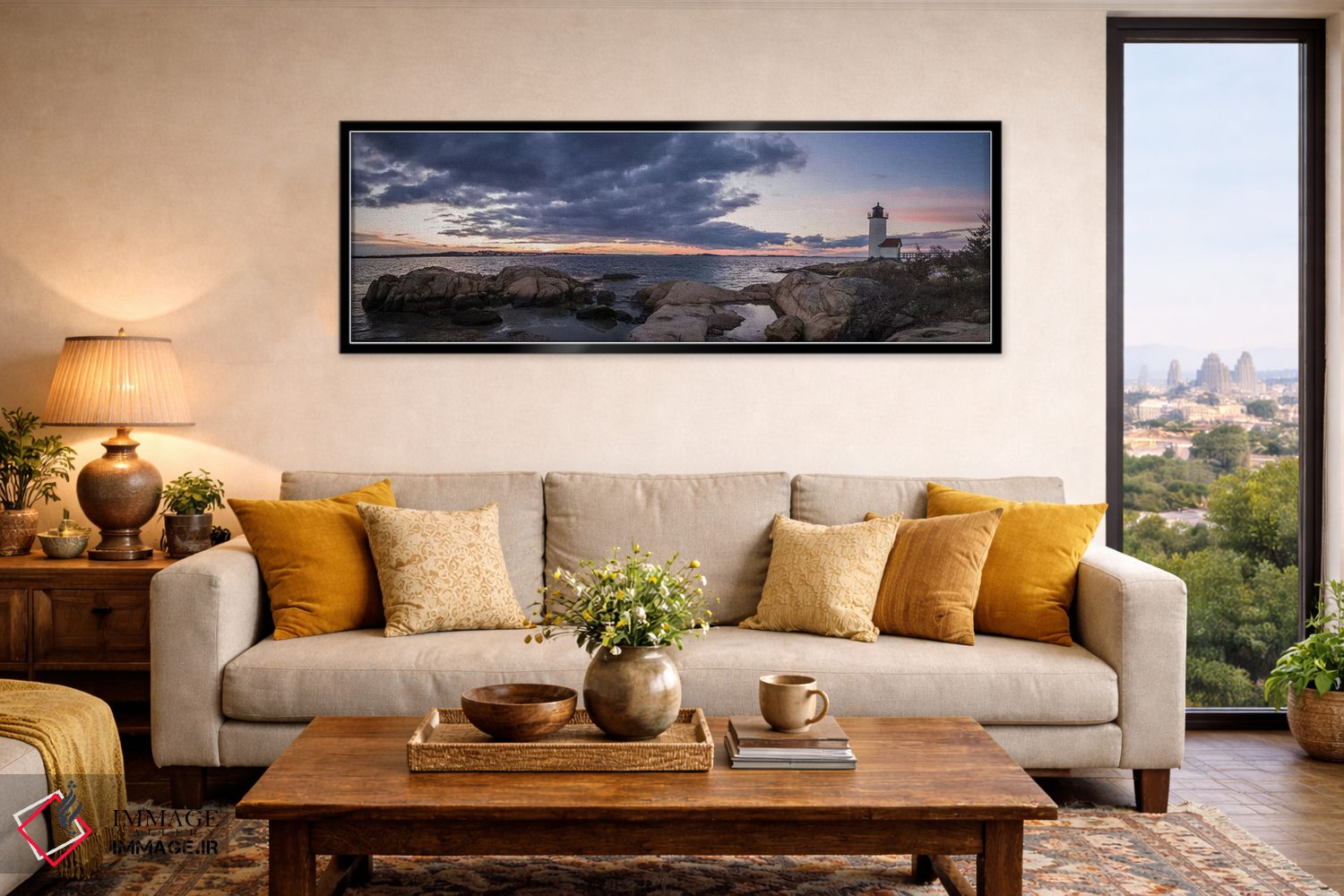 تابلو دکوراتیو Massachusetts, Cape Ann, Gloucester, Annisquam Lighthouse… اثر والتر بیبیکوف - D6B