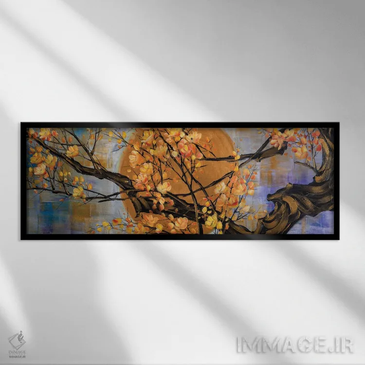 تابلو دکوراتیو مجموعه ذن طلایی XI اثر ویلسون لاو - نمای قابدار مشکی