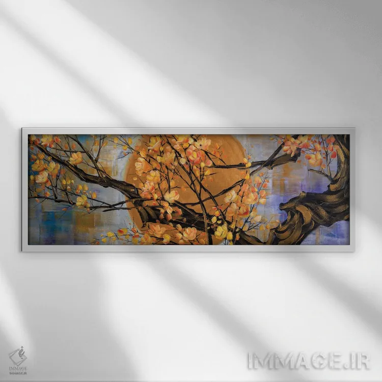 تابلو دکوراتیو مجموعه ذن طلایی XI اثر ویلسون لاو - نمای قابدار سفید