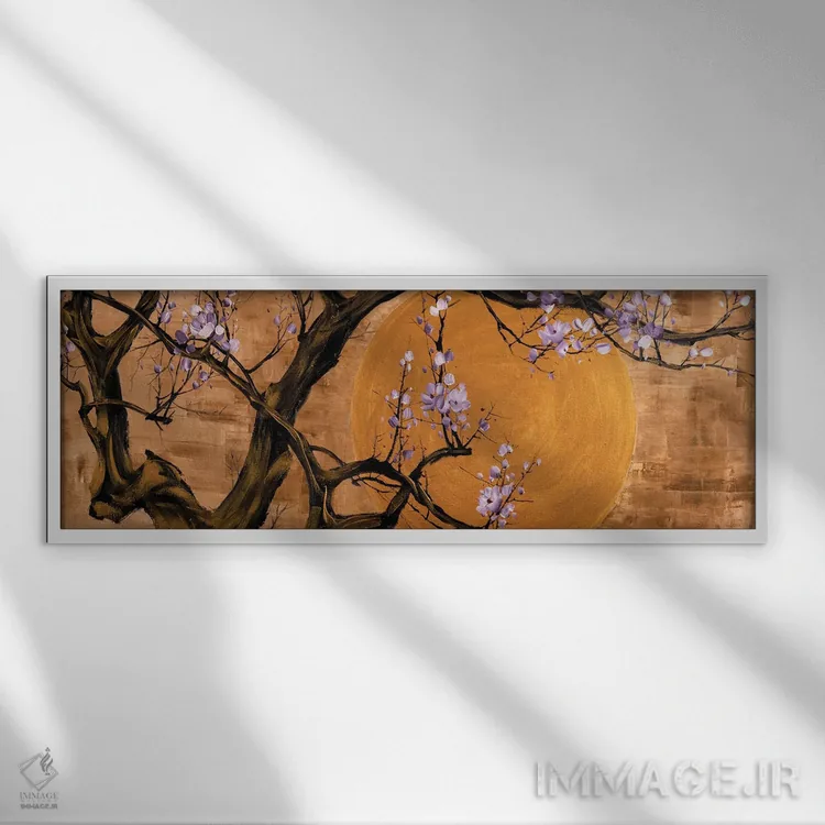 تابلو دکوراتیو مجموعه ذن طلایی VII اثر ویلسون لاو - نمای قابدار سفید