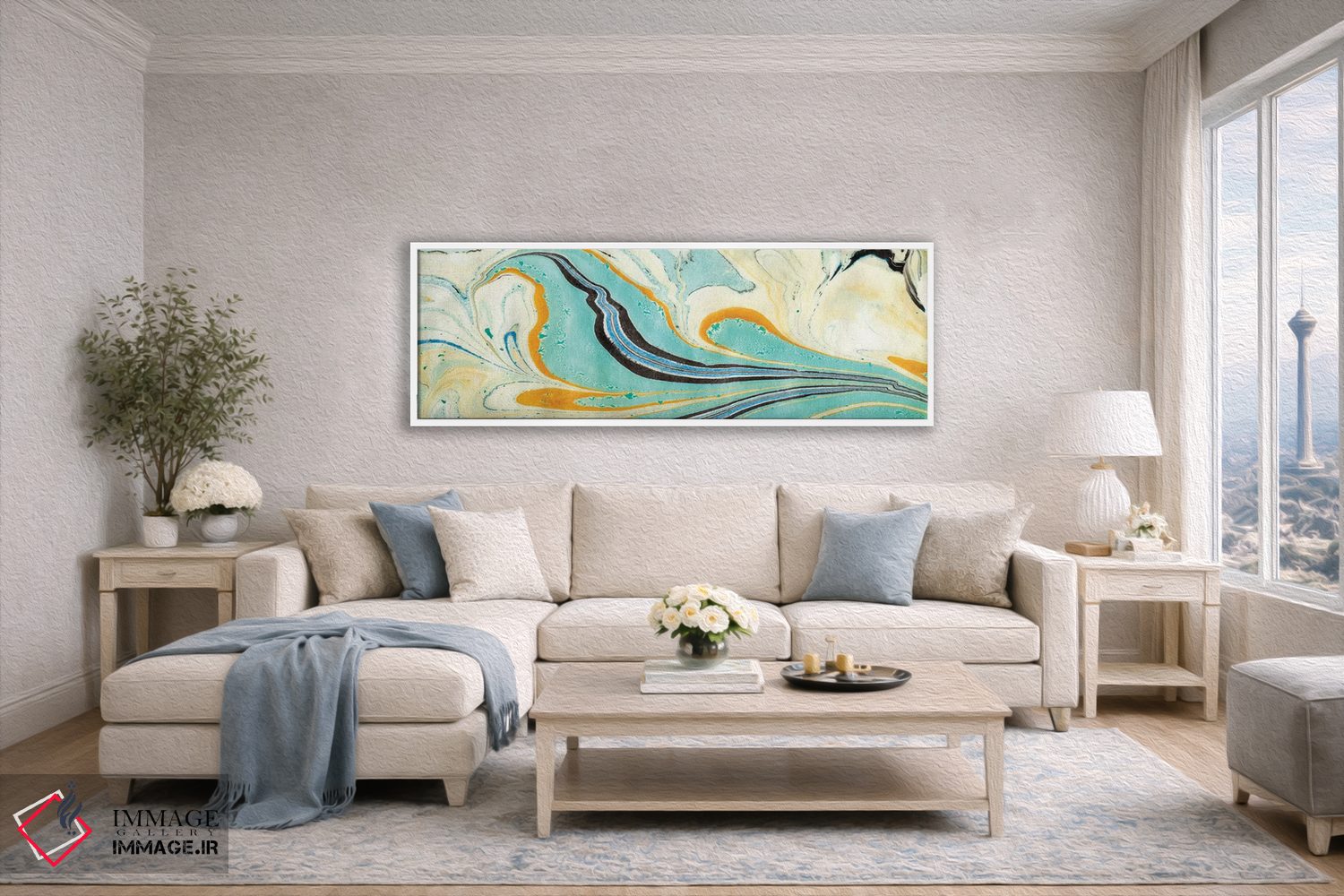 تابلو دکوراتیو آرام ۲ اثر آلیشیا لودویگ - D4W