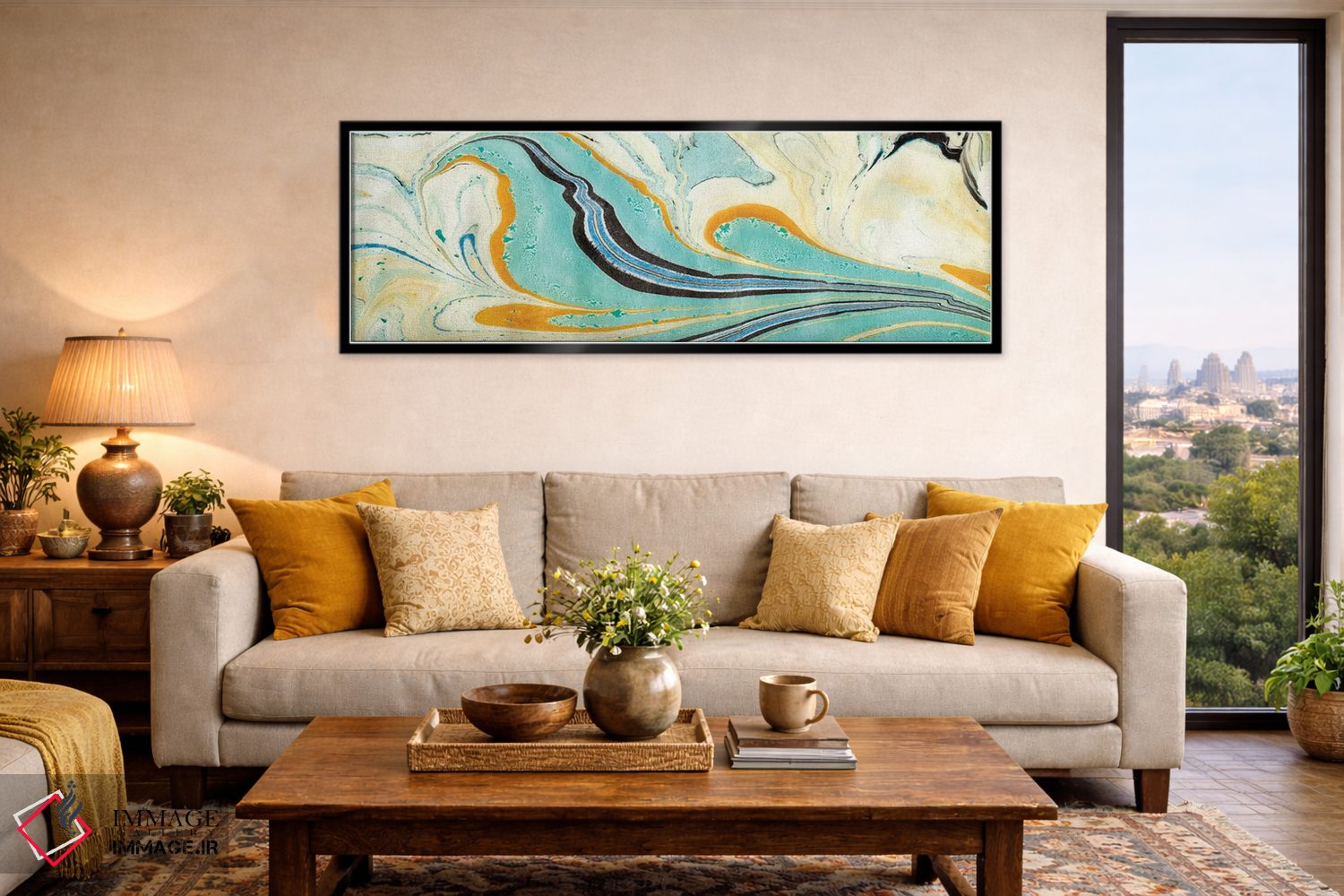 تابلو دکوراتیو آرام ۲ اثر آلیشیا لودویگ - D6B