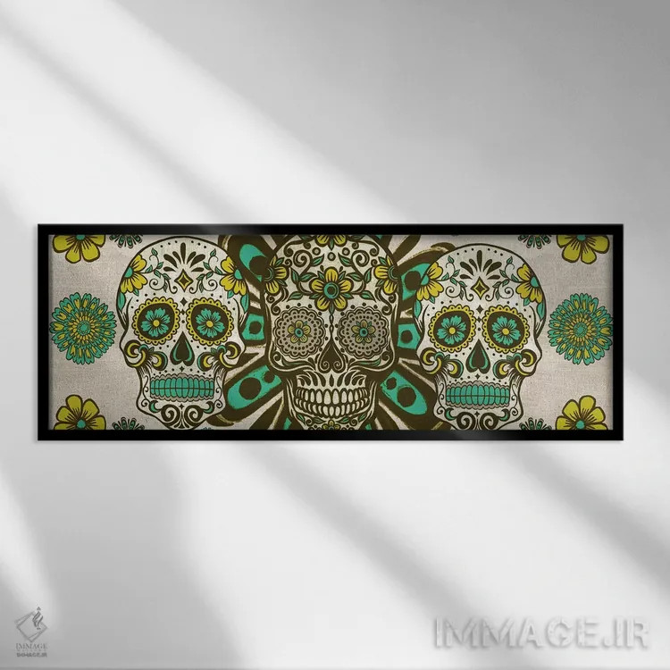 تابلو دکوراتیو مجموعه روز مردگان D اثر ملیسا وانگ - نمای قابدار مشکی