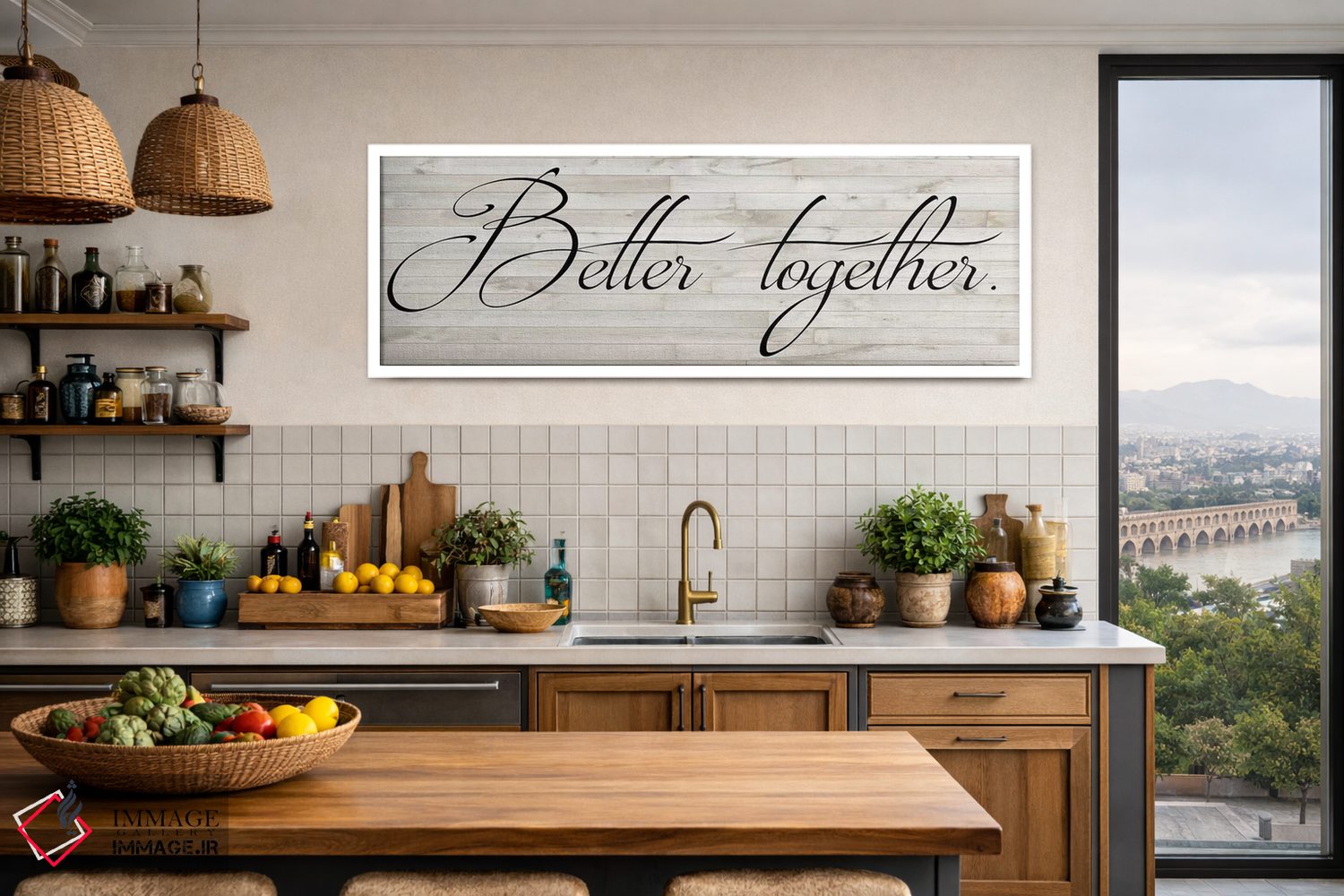 تابلو مدرن الهام خانوادگی ۳ اثر آلیشیا لودویگ - D4W