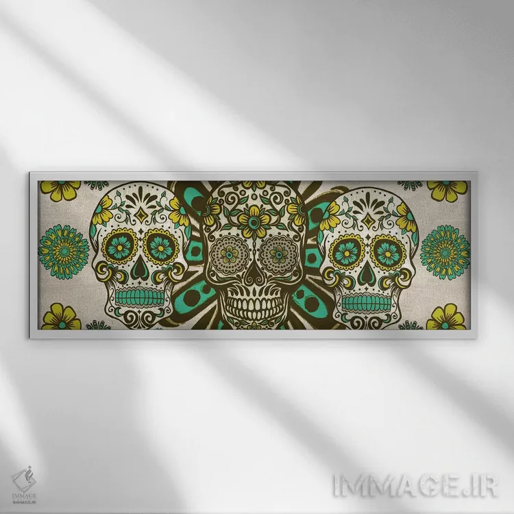 تابلو دکوراتیو مجموعه روز مردگان D اثر ملیسا وانگ - نمای قابدار سفید