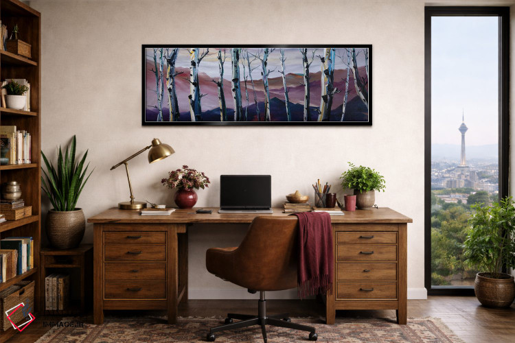 تابلو دکوراتیو جنگل توس I اثر ویلسون لاو - D2B