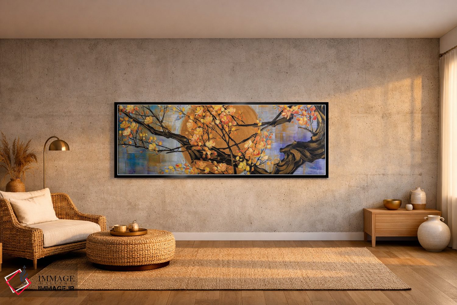 تابلو دکوراتیو مجموعه ذن طلایی XI اثر ویلسون لاو - D2B