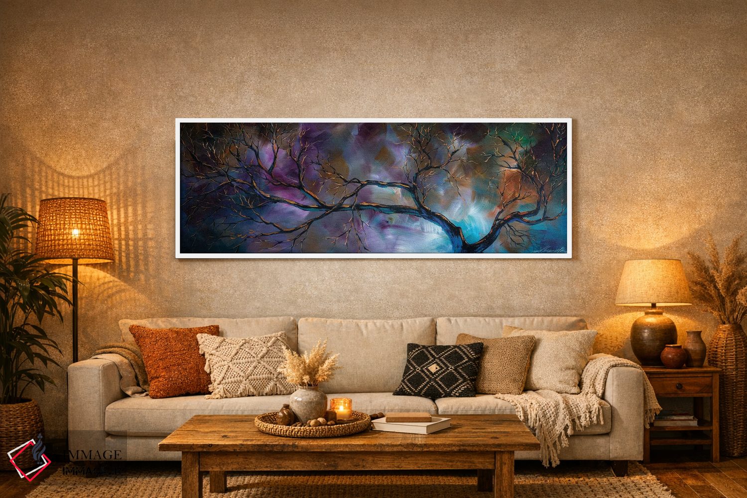 تابلو دکوراتیو آزاد همچون آسمان اثر ویلسون لاو - D4W