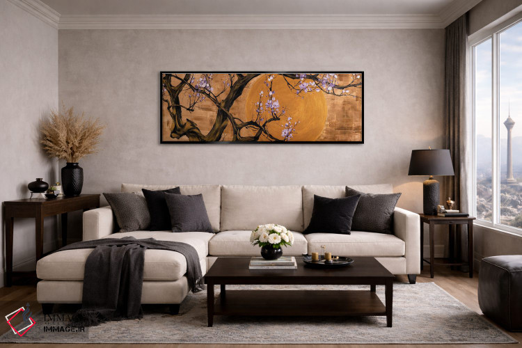 تابلو دکوراتیو مجموعه ذن طلایی VII اثر ویلسون لاو - D6B