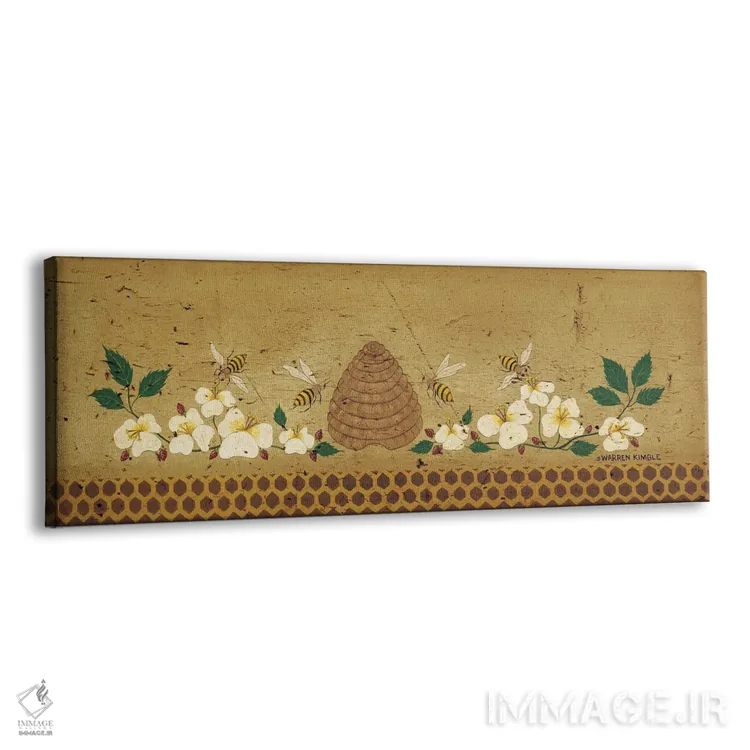 تابلو دکوراتیو کندو زنبور اثر وارن کیمبل - نمای پرسپکتیو محصول