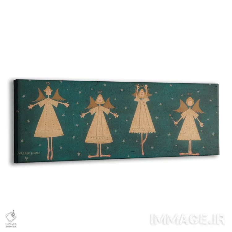 تابلو دکوراتیو باله فرشتگان اثر وارن کیمبل - نمای پرسپکتیو محصول