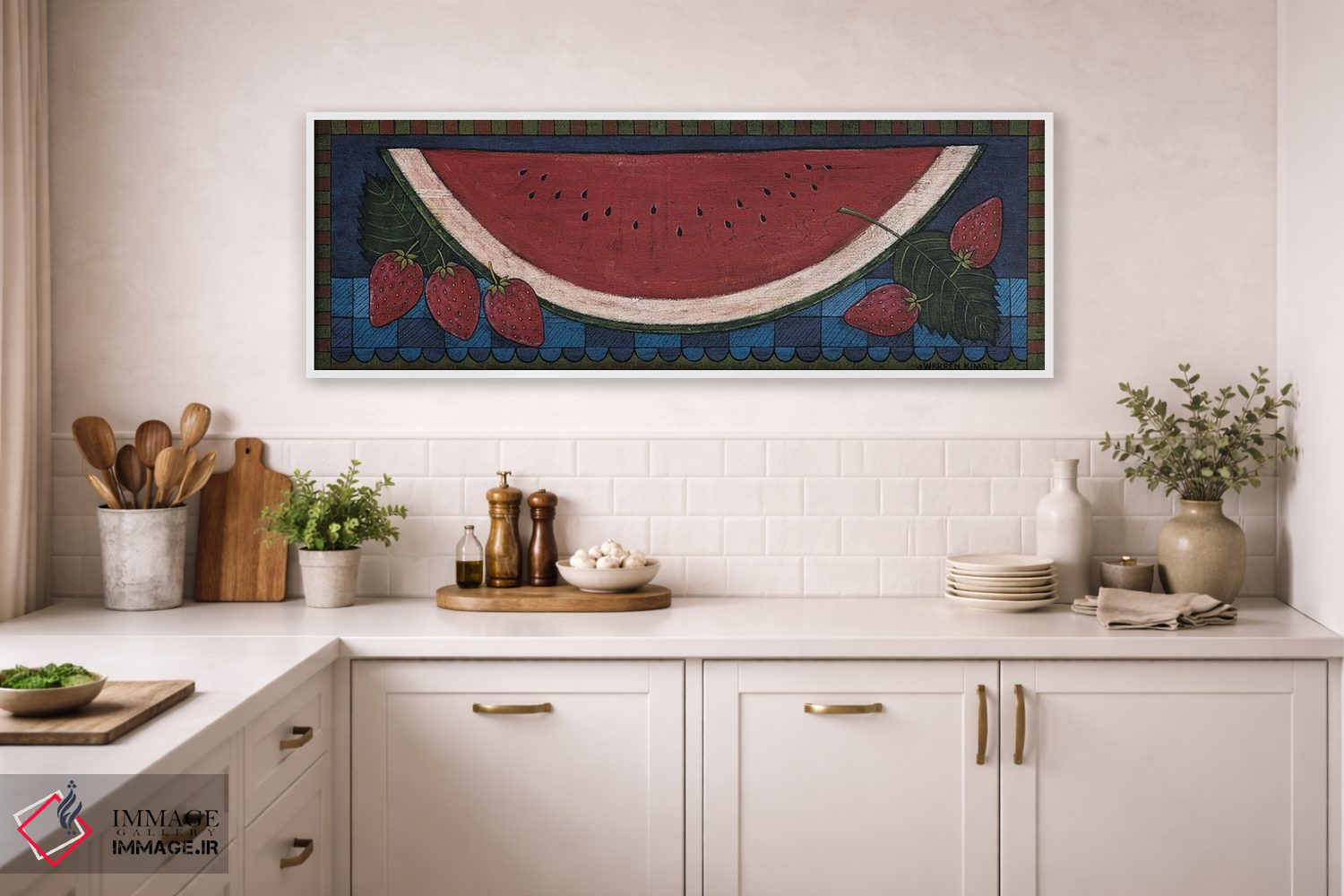 تابلو دکوراتیو هندوانه اثر وارن کیمبل - D1W