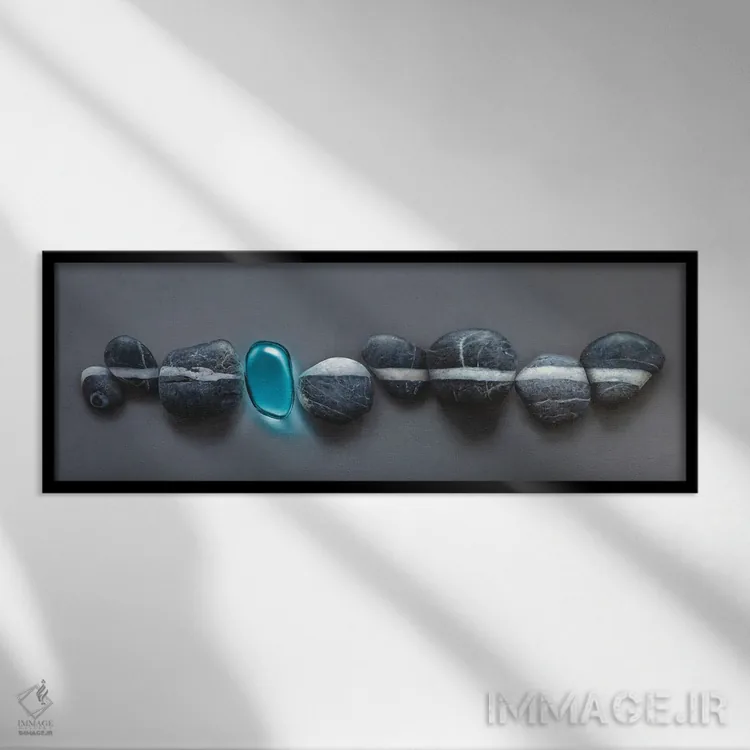 تابلو دکوراتیو گوهر اثر یوهانس وس مارک - نمای قابدار مشکی