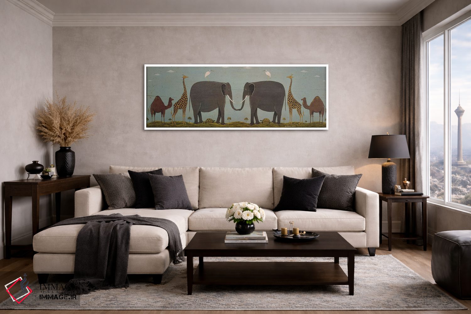 تابلو دکوراتیو دو به دو اثر وارن کیمبل - D4W