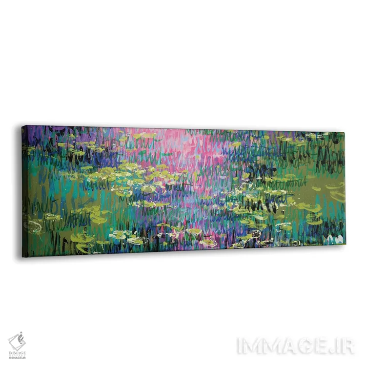 تابلو انتزاعی ژیورنی، تابستان اثر وین اسلیت - نمای پرسپکتیو محصول