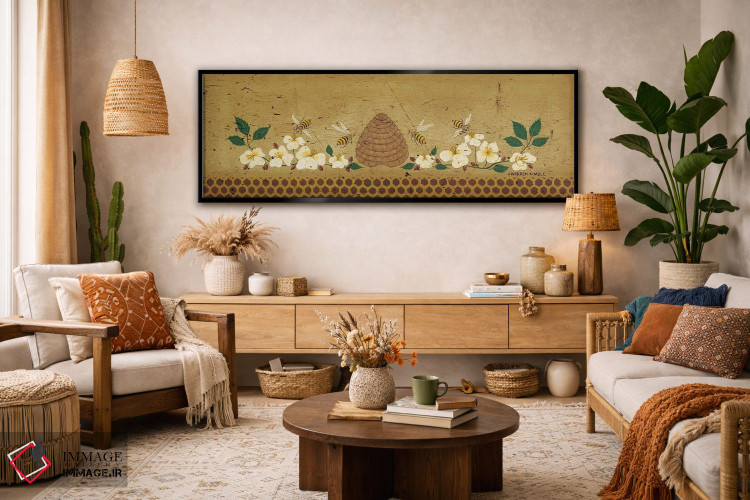 تابلو دکوراتیو کندو زنبور اثر وارن کیمبل - D2B