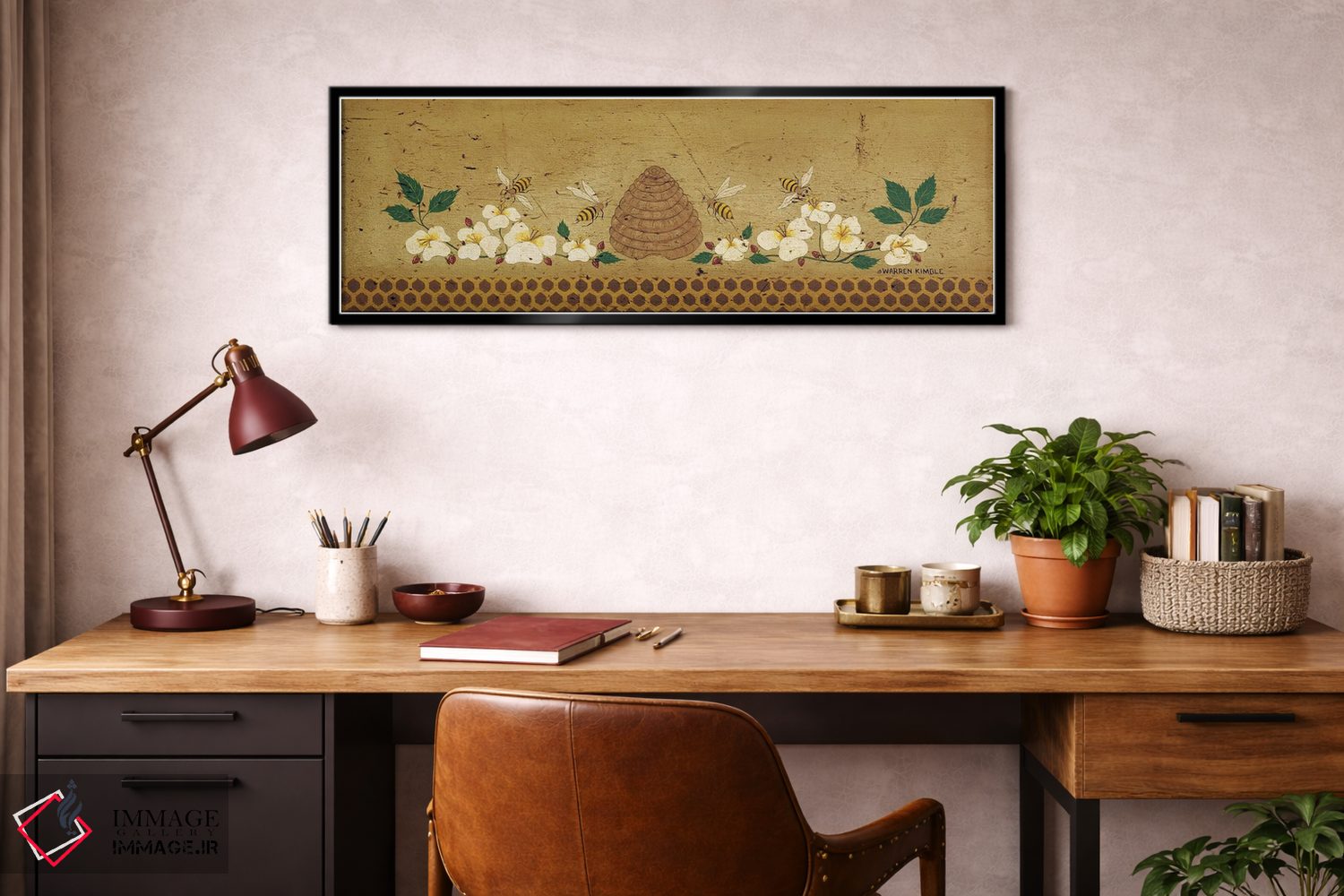 تابلو دکوراتیو کندو زنبور اثر وارن کیمبل - D3B