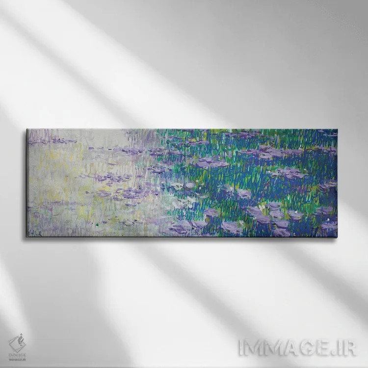 تابلو انتزاعی مونه مونه مونه اثر وین اسلیت - نمای روبهرو روی دیوار