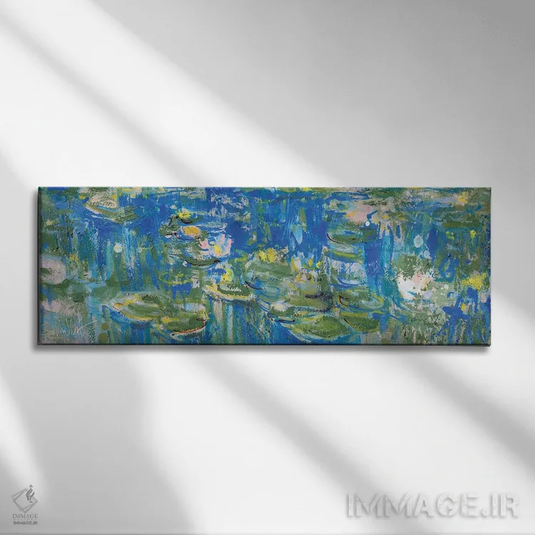 تابلو انتزاعی مطالعه ژیورنی اثر وین اسلیت - نمای روبهرو روی دیوار