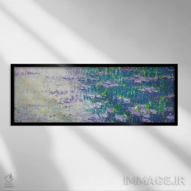 تابلو انتزاعی مونه مونه مونه اثر وین اسلیت - نمای قابدار مشکی