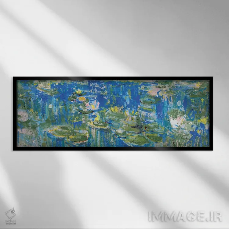 تابلو انتزاعی مطالعه ژیورنی اثر وین اسلیت - نمای قابدار مشکی