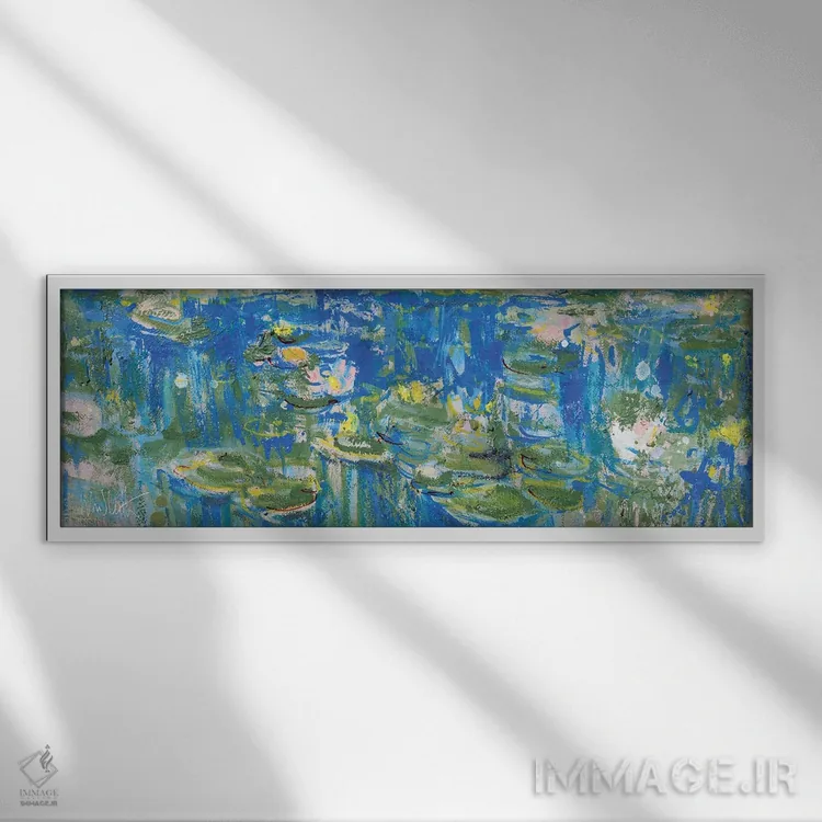 تابلو انتزاعی مطالعه ژیورنی اثر وین اسلیت - نمای قابدار سفید