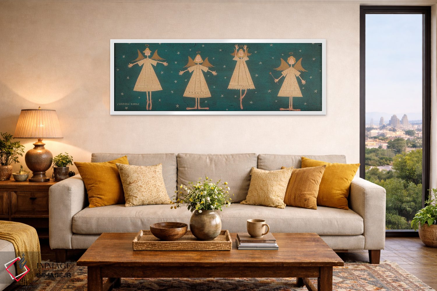 تابلو دکوراتیو باله فرشتگان اثر وارن کیمبل - D4W