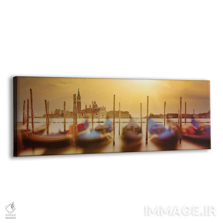 تابلو دکوراتیو والس گوندولاهای ونیزی اثر میاری آندریا - نمای پرسپکتیو محصول