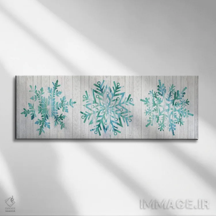 تابلو دکوراتیو طوفان زمستانی اثر فایو بای فایو کالکتیو - نمای روبهرو روی دیوار