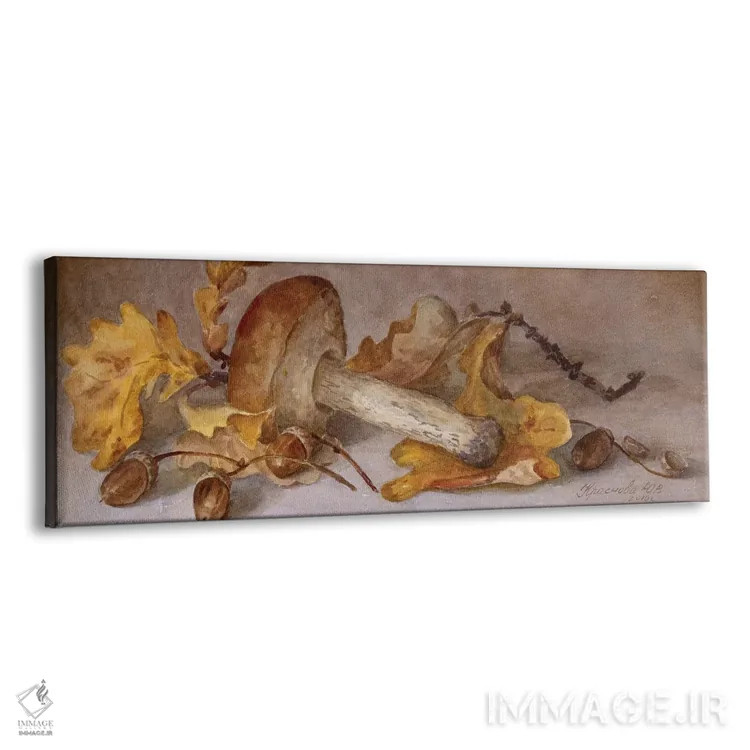 تابلو دکوراتیو قارچ بولت توس و بلوط ها اثر یولیا کراسنوف - نمای پرسپکتیو محصول