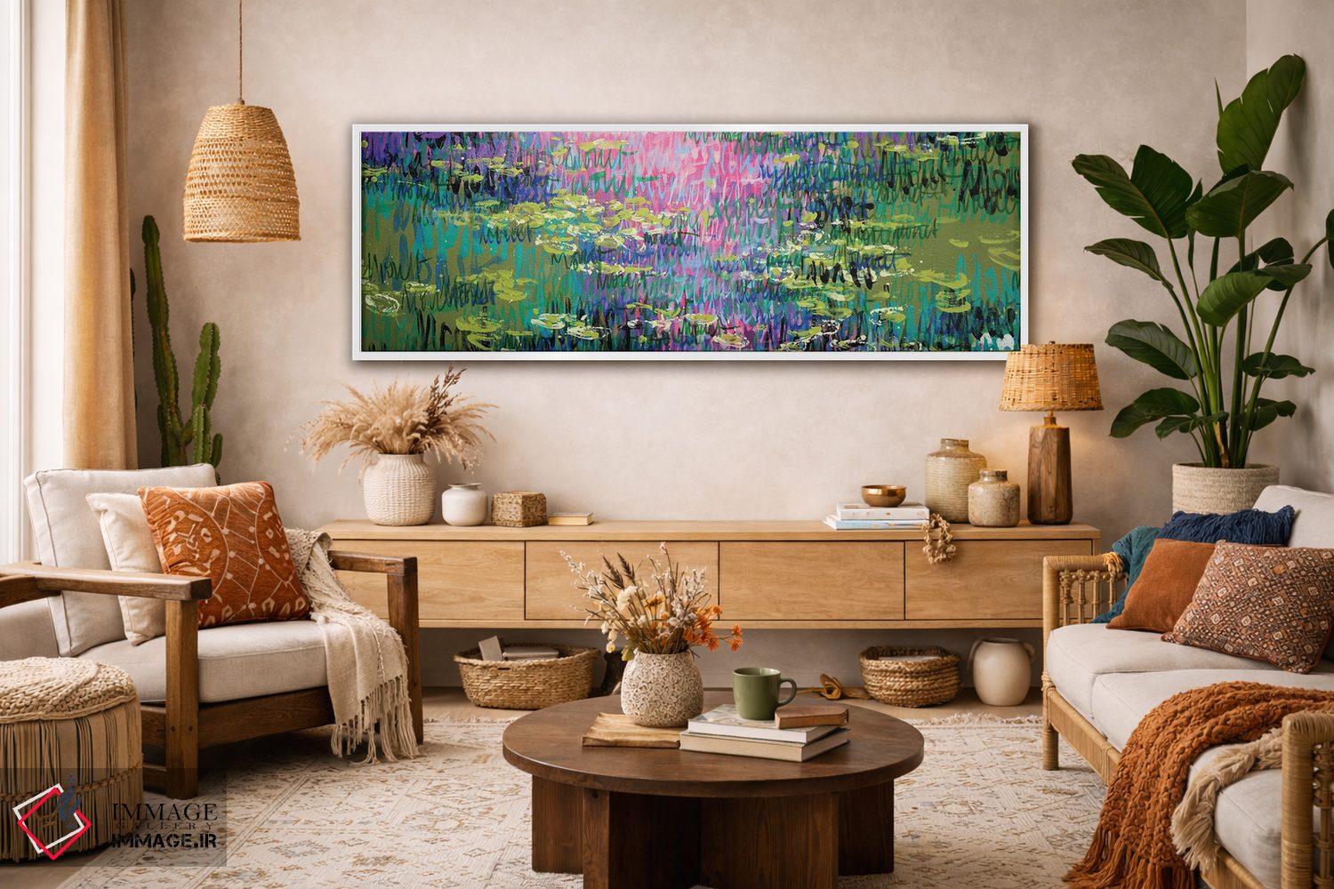 تابلو انتزاعی ژیورنی، تابستان اثر وین اسلیت - D3W