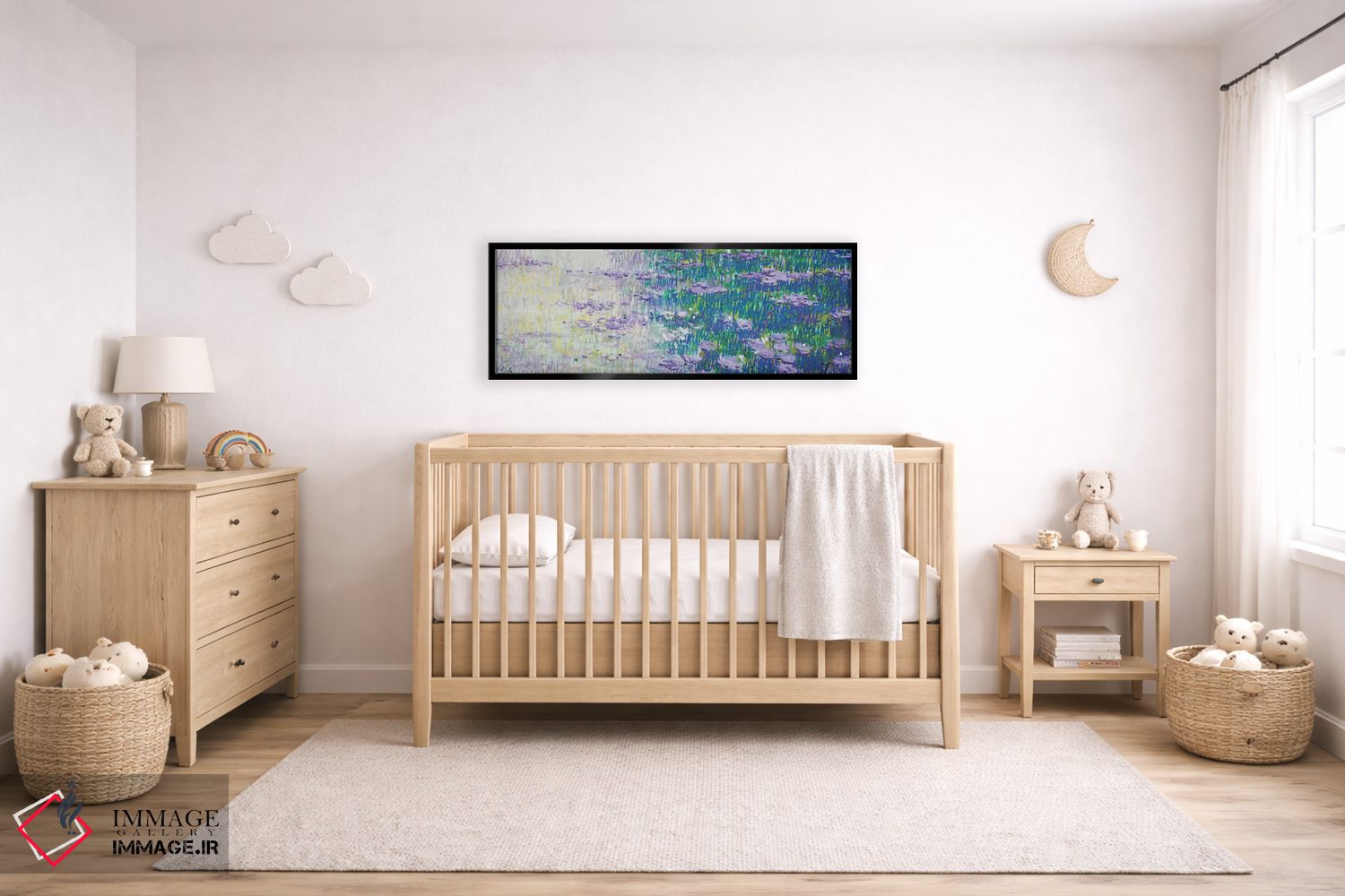 تابلو انتزاعی مونه مونه مونه اثر وین اسلیت - D6B