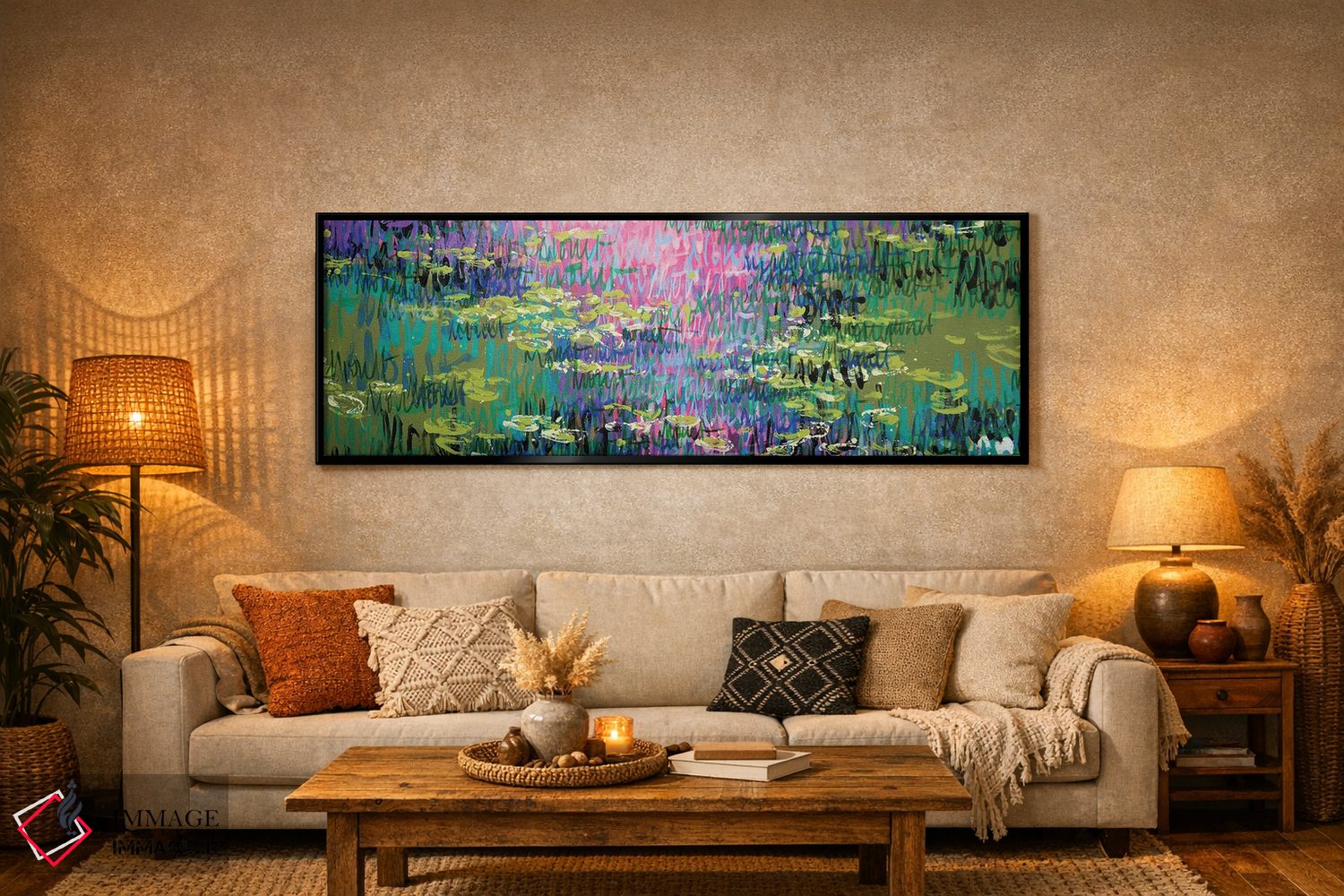 تابلو انتزاعی ژیورنی، تابستان اثر وین اسلیت - D6B