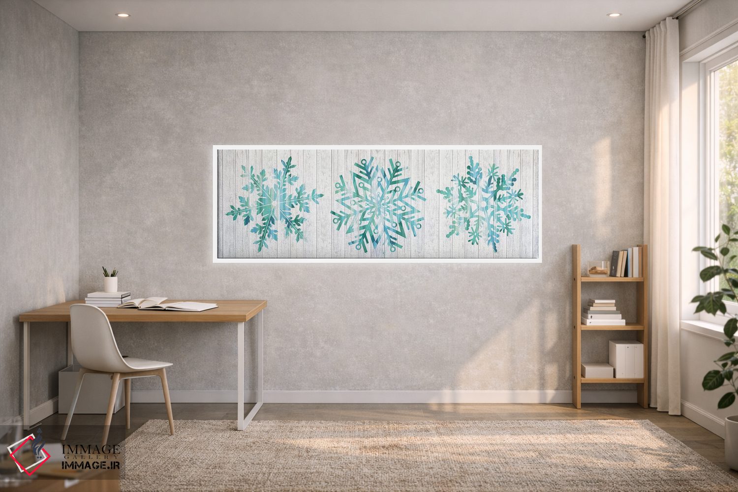 تابلو دکوراتیو طوفان زمستانی اثر فایو بای فایو کالکتیو - D1W