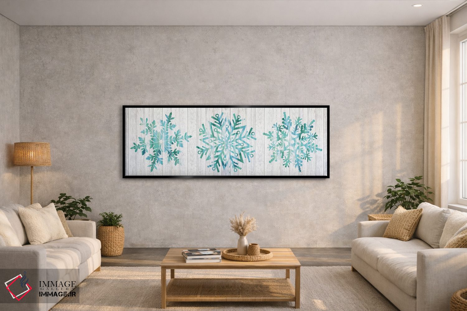 تابلو دکوراتیو طوفان زمستانی اثر فایو بای فایو کالکتیو - D3B