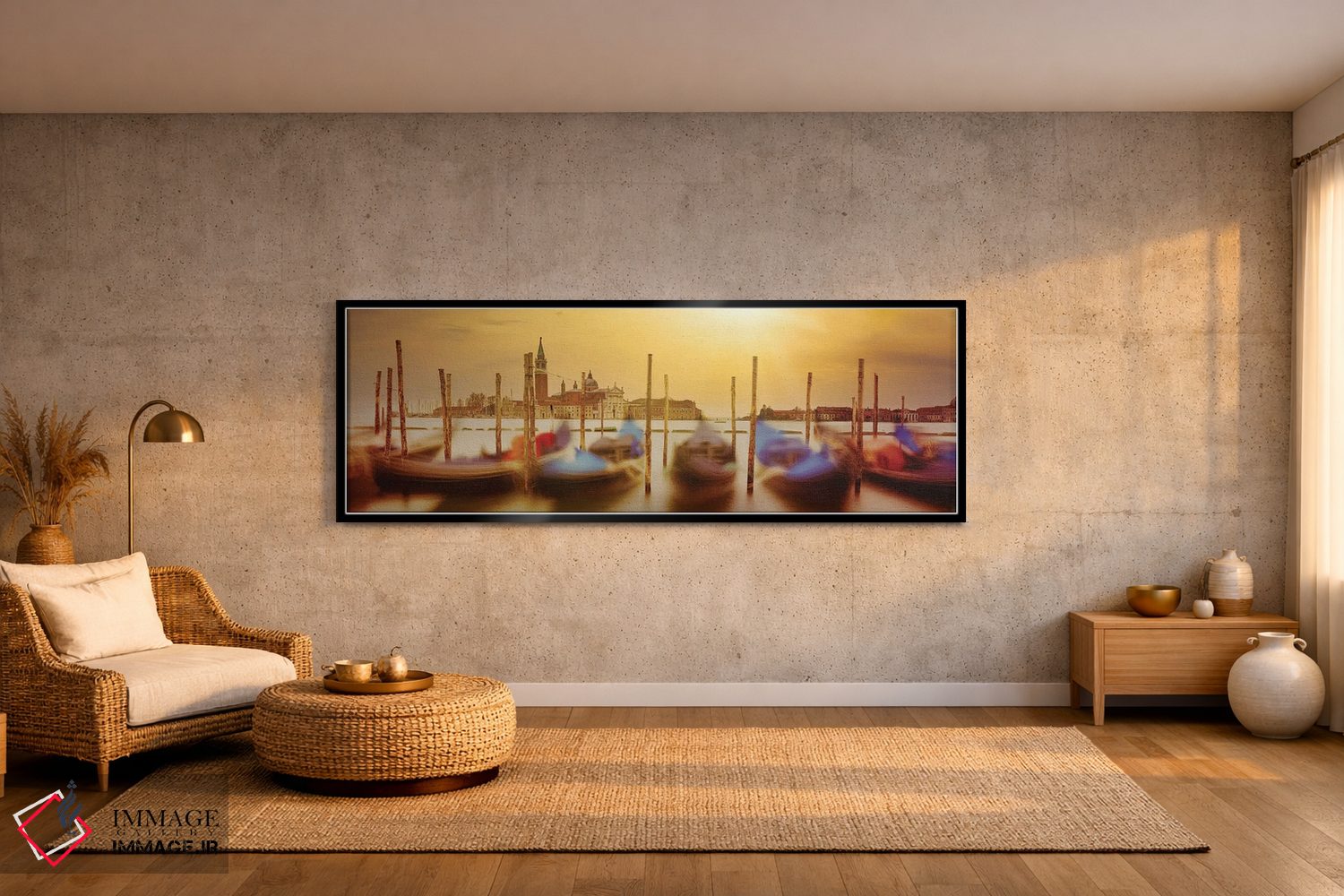 تابلو دکوراتیو والس گوندولاهای ونیزی اثر میاری آندریا - D2B