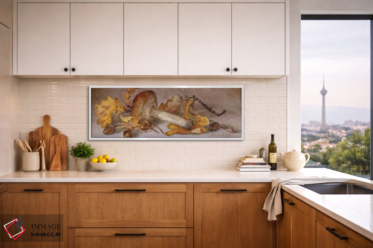 تابلو دکوراتیو قارچ بولت توس و بلوط ها اثر یولیا کراسنوف - D3W