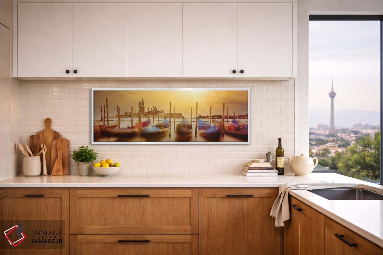 تابلو دکوراتیو والس گوندولاهای ونیزی اثر میاری آندریا - D4W