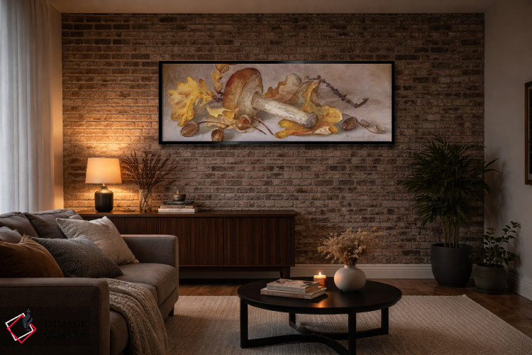 تابلو دکوراتیو قارچ بولت توس و بلوط ها اثر یولیا کراسنوف - D4B