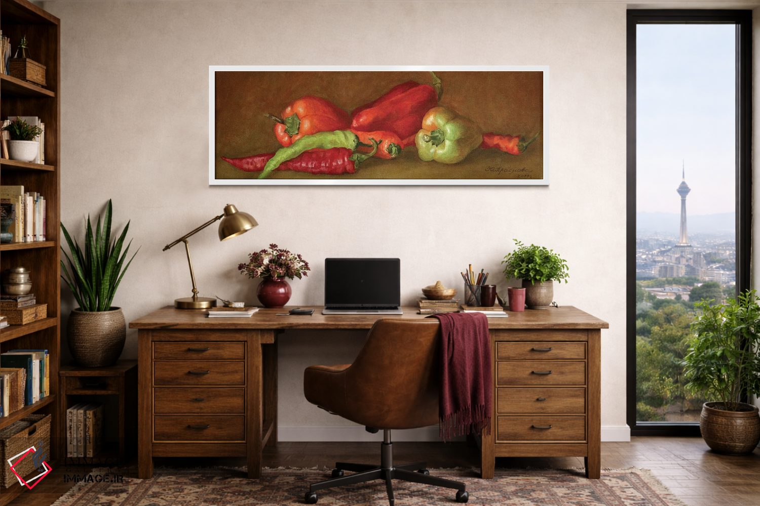 تابلو دکوراتیو فلفل ها اثر یولیا کراسنوف - D2W