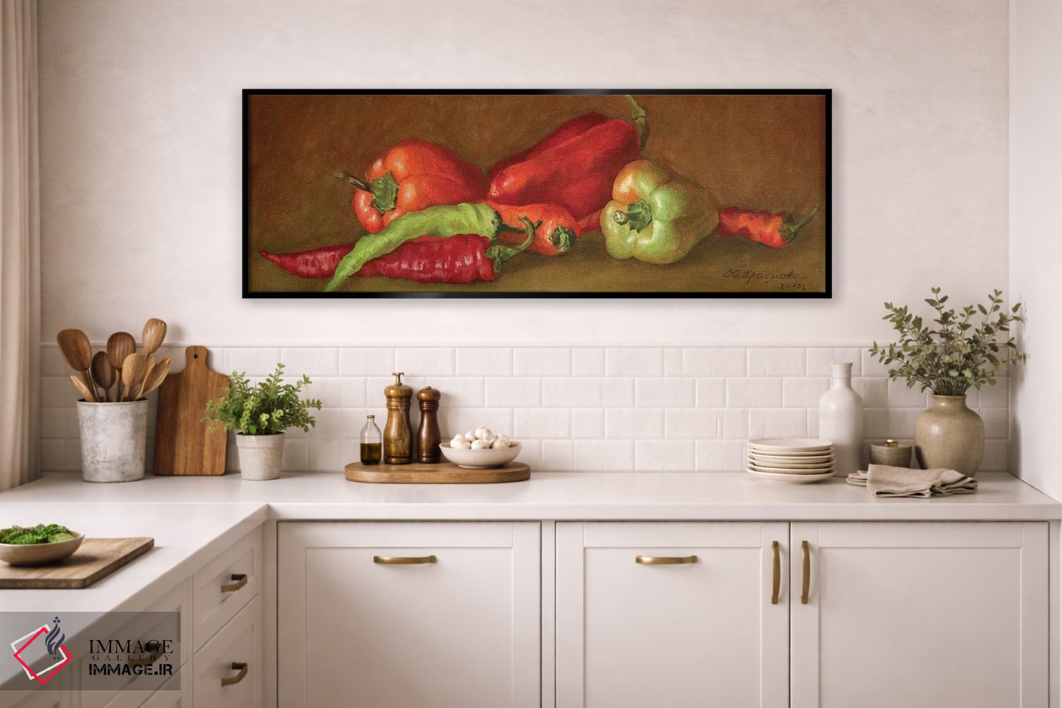 تابلو دکوراتیو فلفل ها اثر یولیا کراسنوف - D4B