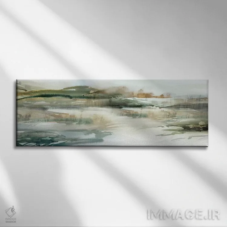 تابلو انتزاعی تنها برای یک لحظه اثر ایزابل زد - نمای روبهرو روی دیوار