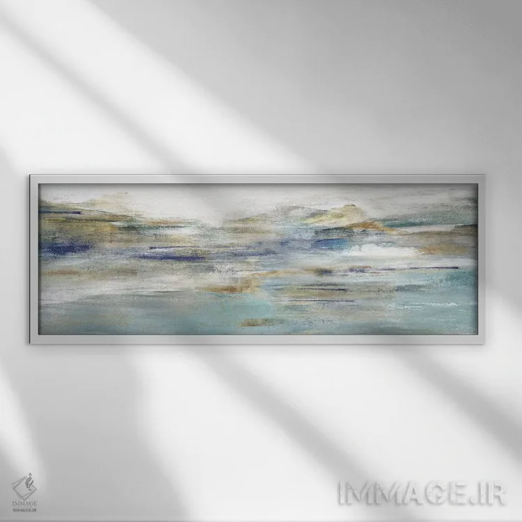 تابلو انتزاعی در هوای صاف III اثر ایزابل زد - نمای قابدار سفید