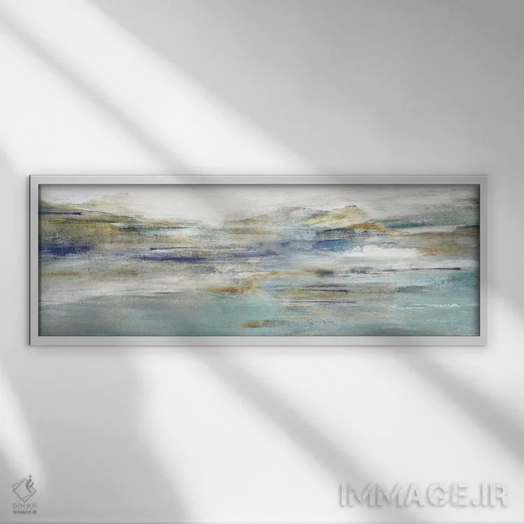 تابلو انتزاعی در هوای صاف III اثر ایزابل زد - نمای قابدار سفید