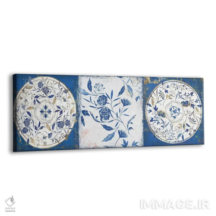 تابلو دکوراتیو سرامیک های نیلی II اثر ایزابل زد - نمای پرسپکتیو محصول
