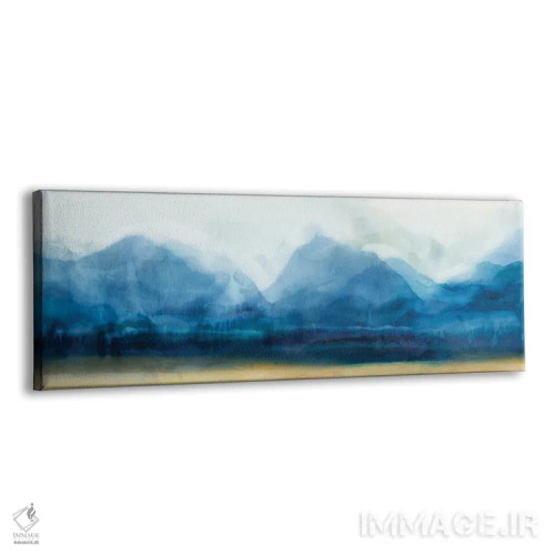 تابلو انتزاعی کوه های نیلی اثر ایزابل زد - نمای پرسپکتیو محصول