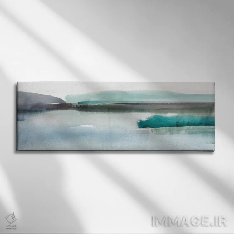تابلو انتزاعی سر خوردن I اثر ایزابل زد - نمای روبهرو روی دیوار