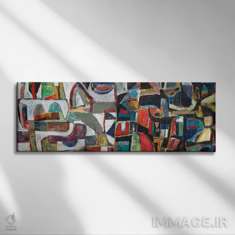 تابلو دکوراتیو تاریکی در برابر روشنایی اثر زک گوله - نمای روبهرو روی دیوار