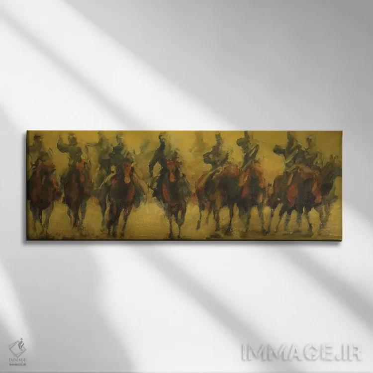 تابلو دکوراتیو لس مونتروس اثر زیل هوک - نمای روبهرو روی دیوار
